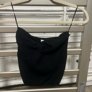 Black Knotted Tube Top